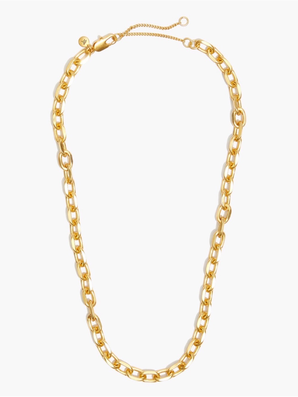 Madewell Gold Chunky Chain Necklace | Minimalist Statement Jewelry